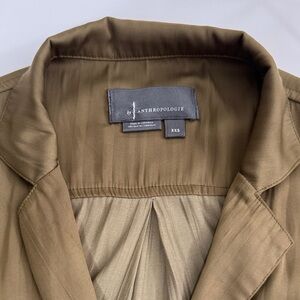 Anthropologie Khaki Button Down Shirt